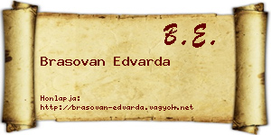 Brasovan Edvarda névjegykártya